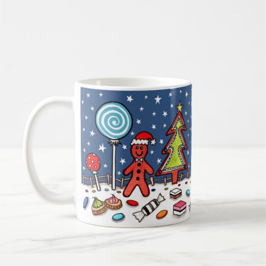 Personalisiertes Weihnachtsgeschenk Kaffeetasse (Links)