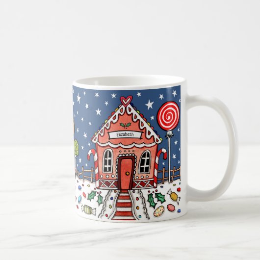 Personalisiertes Weihnachtsgeschenk Kaffeetasse (Rechts)
