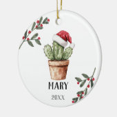 Personalisiertes Weihnachtsgeschenk Keramik Ornament (Links)