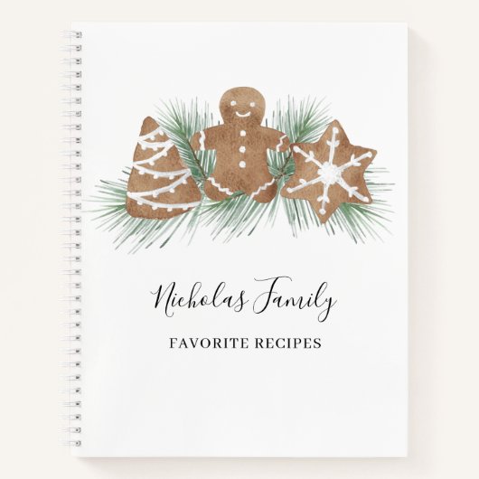 Personalisiertes Weihnachtsgeschenk Notizblock (Vorderseite)