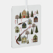 Personalisiertes Weihnachtsgeschenk Ornament Aus Metall (Vorderseite Rechts)