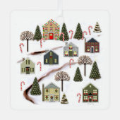 Personalisiertes Weihnachtsgeschenk Ornament Aus Metall (Vorderseite)