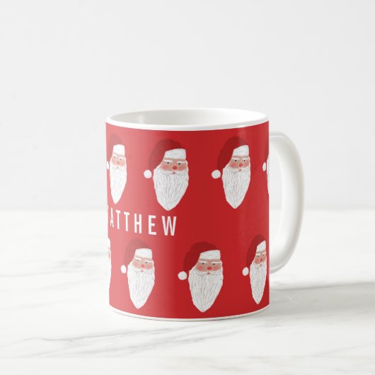 Personalisiertes Weihnachtsgeschenk - Rot - Tasse (VorderseiteRechts)
