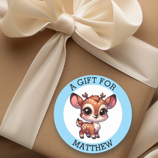 Personalisiertes Weihnachtsgeschenk Runder Aufkleber