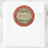 Personalisiertes Weihnachtsgeschenk Runder Aufkleber (Tasche)