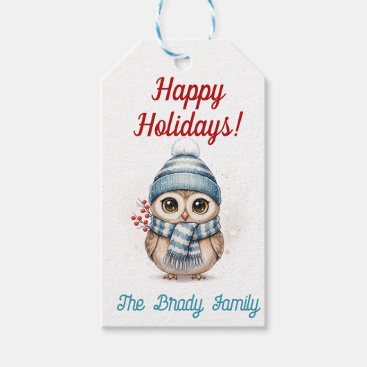 Personalisiertes Weihnachtsgeschenk-Tag Geschenkanhänger (Vorderseite)