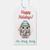 Personalisiertes Weihnachtsgeschenk-Tag Geschenkanhänger (Rückseite)