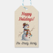 Personalisiertes Weihnachtsgeschenk-Tag Geschenkanhänger (Rückseite)