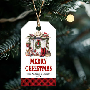 Personalisiertes Weihnachtsgeschenk-Tag im Wildwes Geschenkanhänger