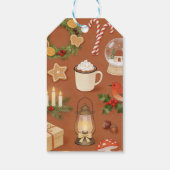 Personalisiertes Weihnachtsgeschenk-Tag mit gemütl Geschenkanhänger (Rückseite)