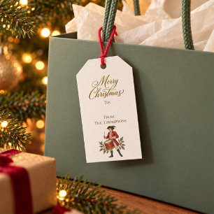Personalisiertes Weihnachtsgeschenk-Tag Trommler Geschenkanhänger