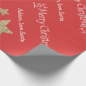 Personalisiertes Weihnachtsgeschenkpapier Geschenkpapier (Ecke)