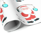 Personalisiertes Weihnachtsgeschenkpapier Geschenkpapier (Rolleneckpunkt)