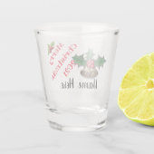 Personalisiertes Weihnachtsglas Schnapsglas (Rückseite)