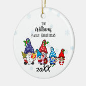 Personalisiertes Weihnachtsjunge Keramik Ornament (Links)