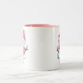 Personalisiertes Weihnachtskaffee-Geschenk Zweifarbige Tasse (Mittel)