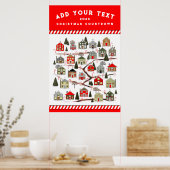 Personalisiertes Weihnachtskalender-Poster Poster (Küche)