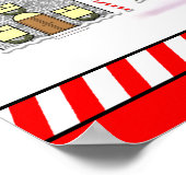 Personalisiertes Weihnachtskalender-Poster Poster (Ecke)