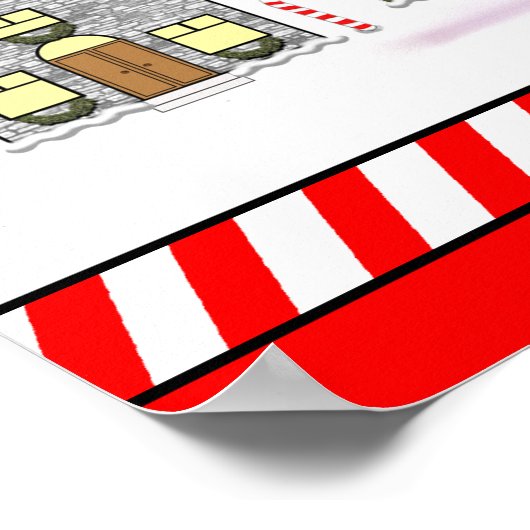 Personalisiertes Weihnachtskalender-Poster Poster (Ecke)