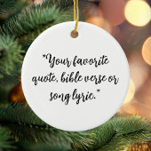 Personalisiertes Weihnachtskalligraphieangebot Keramik Ornament