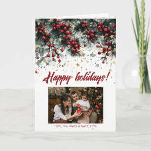 Personalisiertes Weihnachtskartendesign Karte