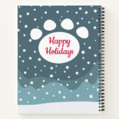 Personalisiertes Weihnachtskatzenbuch Notizblock (Rückseite)