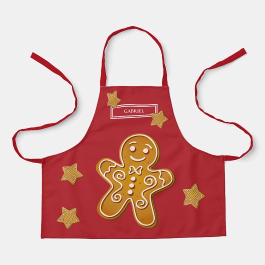 Personalisiertes Weihnachtskeks Schürze (Vorderseite)