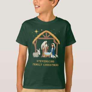 Personalisiertes Weihnachtskind in der Familie T-Shirt