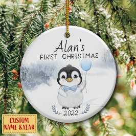 Personalisiertes Weihnachtskind Keramik Ornament
