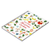 Personalisiertes Weihnachtskoch oder Rezept-Notebo Notizblock (Linke Seite)