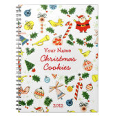Personalisiertes Weihnachtskoch oder Rezept-Notebo Notizblock (Vorderseite)