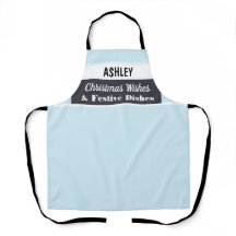 Personalisiertes Weihnachtskochen Light Blue Kitch