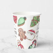 Personalisiertes Weihnachtskochtausch-Party Pappbecher (Rechts)