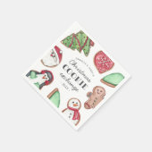 Personalisiertes Weihnachtskochtausch-Party Serviette (Ecke)