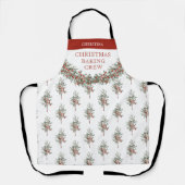 Personalisiertes Weihnachtskochtchen Crew nach Maß Schürze (Vorderseite)