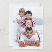 Personalisiertes Weihnachtskranz-Foto Feiertagskarte (Rückseite)