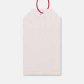 Personalisiertes Weihnachtskranz-Foto-Geschenk-Tag Geschenkanhänger (Rückseite)