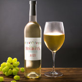 Personalisiertes Weihnachtslicht Weinetikett