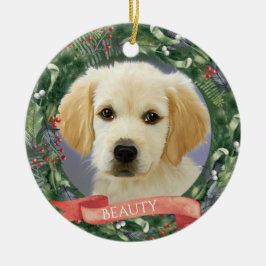 Personalisiertes Weihnachtslied Foto Keramik Ornament