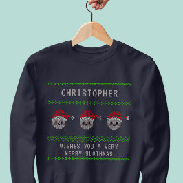 Personalisiertes Weihnachtslied Ugly Sweatshirt
