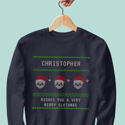 Personalisiertes Weihnachtslied Ugly Sweatshirt
