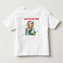 Personalisiertes Weihnachtsmädchen Kleinkinder-Shi Kleinkind T-shirt