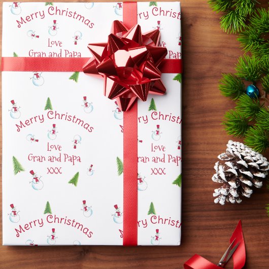 Personalisiertes Weihnachtsmann-Verpackungspapier Geschenkpapier