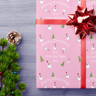 Personalisiertes Weihnachtsmann-Verpackungspapier Geschenkpapier