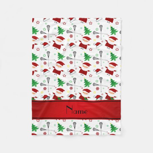 Personalisiertes Weihnachtsmuster Fleecedecke (Vorderseite)