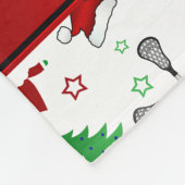 Personalisiertes Weihnachtsmuster Fleecedecke (Ecke)