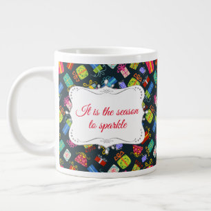 Personalisiertes Weihnachtsmuster Jumbo-Tasse