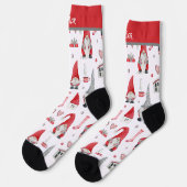 Personalisiertes Weihnachtsmuster Socken (Linkes Detail)