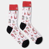Personalisiertes Weihnachtsmuster Socken (Rechts)