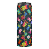 Personalisiertes Weihnachtsmuster Thermosbecher (Rückseite)